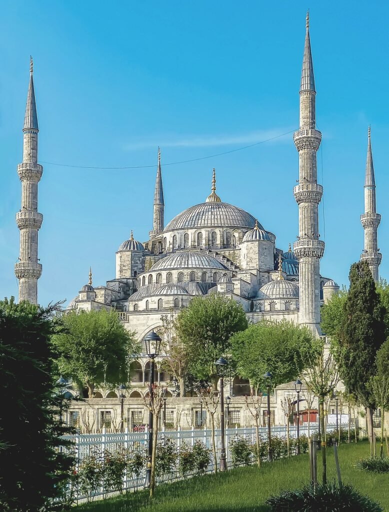 istanbul, turkey, mosque, turkish mosque, blue mosque, islam, nature, garden, architecture, muslim, temple